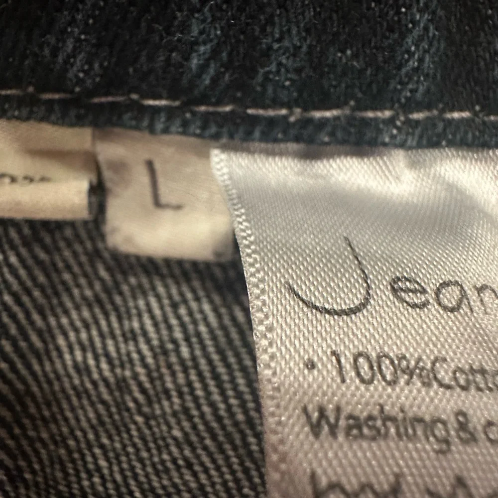 Jeanerlor Blue Acid Wash Denim Overalls Apron